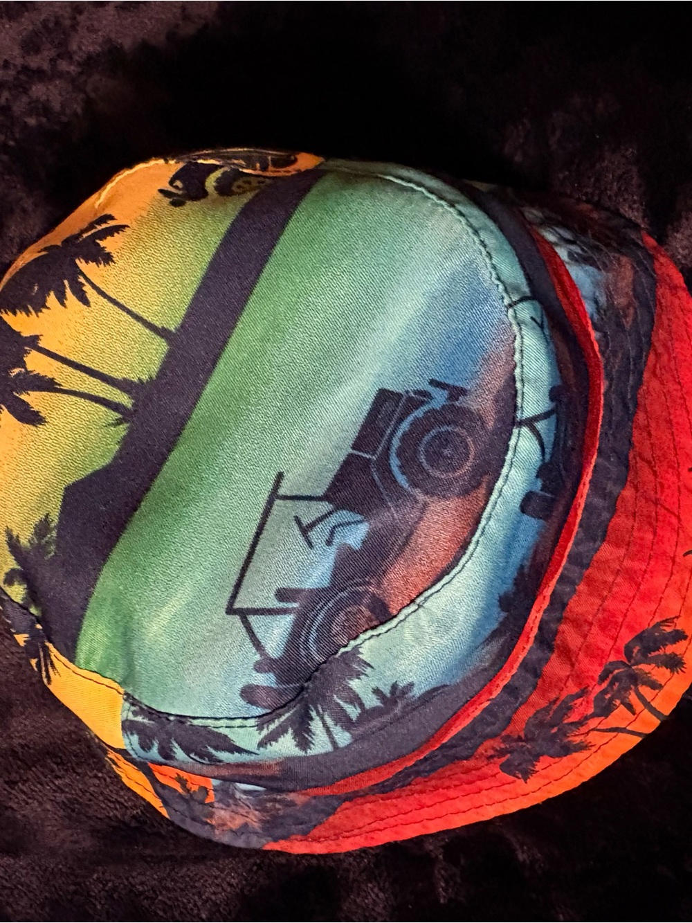 UV Skinz Reversible Multicolor Tropical Graphic Print Bucket Hat baby/toddler